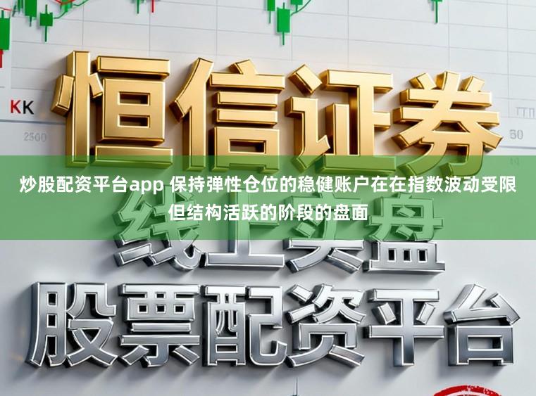 炒股配资平台app 保持弹性仓位的稳健账户在在指数波动受限但结构活跃的阶段的盘面